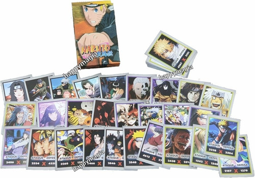 Card Naruto Shippuden Lote Com 50 Unidades Em Português Br