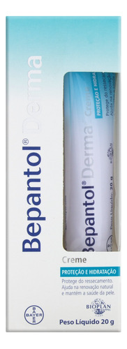  Creme Proteção e Hidratação Corporal sem Perfume Bepantol Derma Caixa 20g