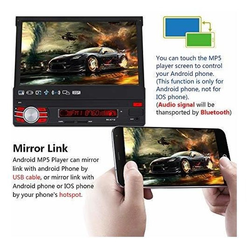 Camecho 1 Din Car Stereo Navigation 7.1 Capacitiva Wifi N4