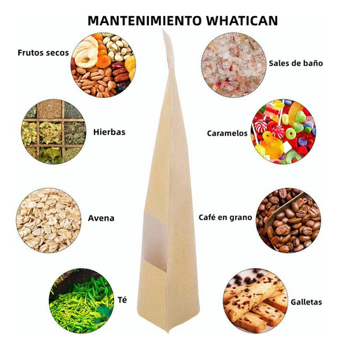 100 Sacos Kraft Stand Up Pouch Com Janela Para 250g