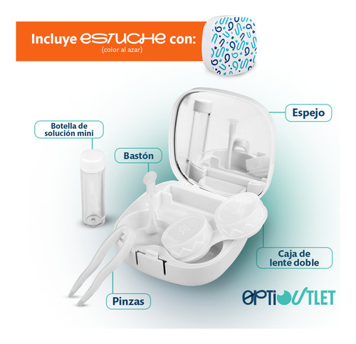 Lentes De Contacto Bausch & Lomb Ultra Torico Para Astigmatismo | Caja Con 6 Piezas De Duración Mensual | Incluye Kit Optioutlet Con Estuche Espejo Pinzas Y Solución De 60ml | Maxima Comodidad