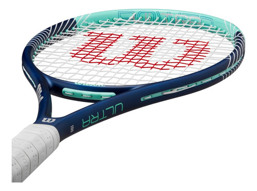 Raqueta De Tenis Wilson Ultra Power 100 Color Azul Tamaño Del Grip 4 3/8