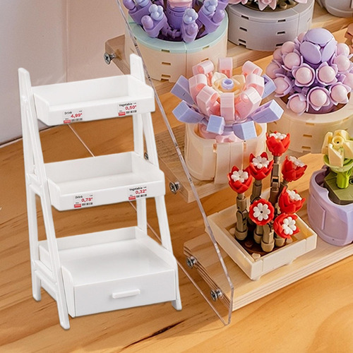 5 Soporte Para Plantas En Miniatura Con Cajón, Estante