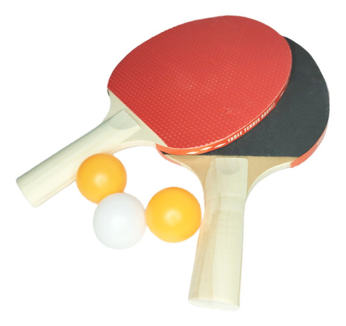 Ping Pong 2 Paletas Y 3 Pelotas Tenis De Mesa Juego Set