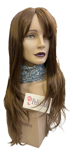 Peluca Sintética Kanekalon Premium Largo 70cm. Rubio Oscuro 10 M