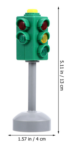 Juego De 2 Minijuegos De Semáforos Traffic Model Toys