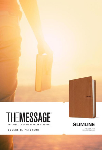Libro: The Message Slimline (leather-look, Saddle Tan): The