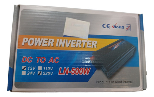 Inversor Conversor De Energia 12v A 220v 500w Aut0