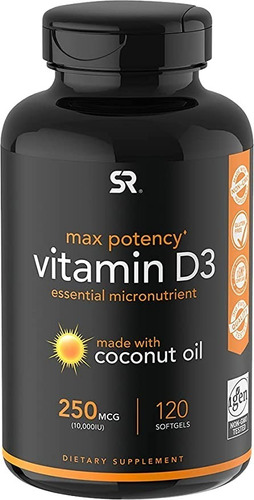 Vitamina D3 Sports Research - Unid - Unidad A $2454