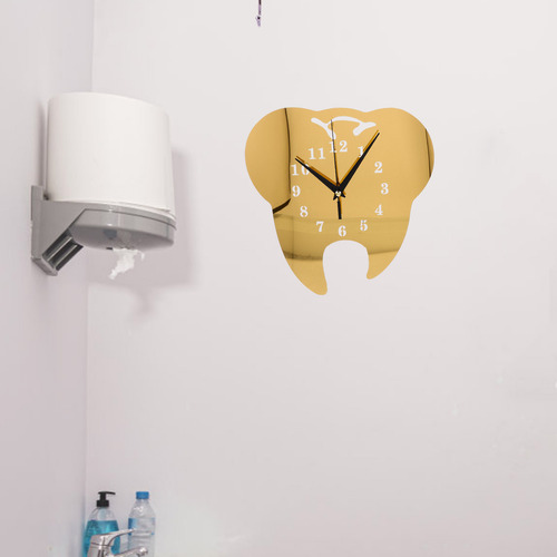 Reloj De Pared Con Forma De Diente Para Interiores, Funciona
