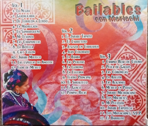 Imagen 2 de 2 de Bailables Con Mariachi 3 Cds Audio