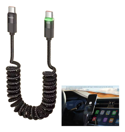 Cable De Carga Rápida Para Android Auto/car Play Uso Rudo