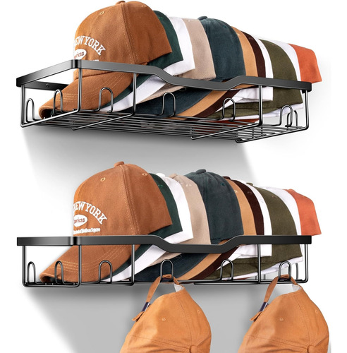 Practico Organizador De Gorras Pared Closet Estante Estuche 