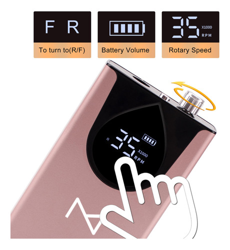 Máquina Perforadora De Uñas M Max Professional Con Motor Sin