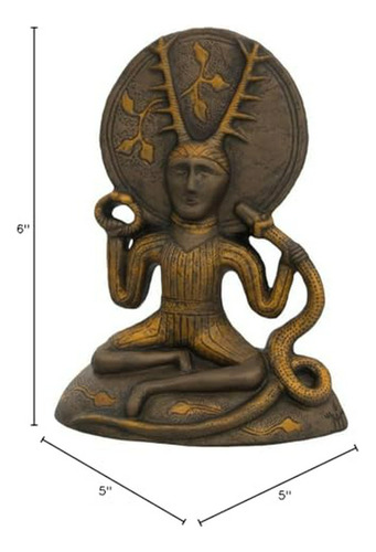 Figura De Resina De Cernunnos, Dios Celta, Posición Sentado