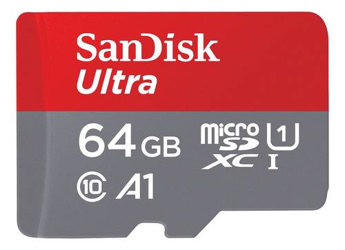 Microsd 64gb Sandisk Ultra Camara Seguridad Clase 10 Uhd