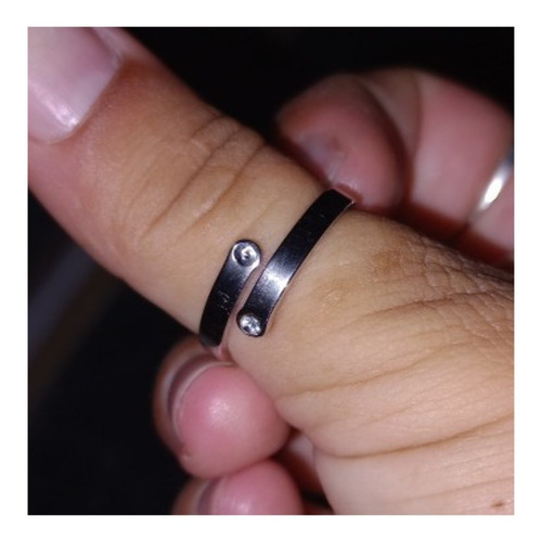 Imagen 10 de 10 de Anillo Ajustable Mujer Corazón Huella Luna Flor Acero Plata