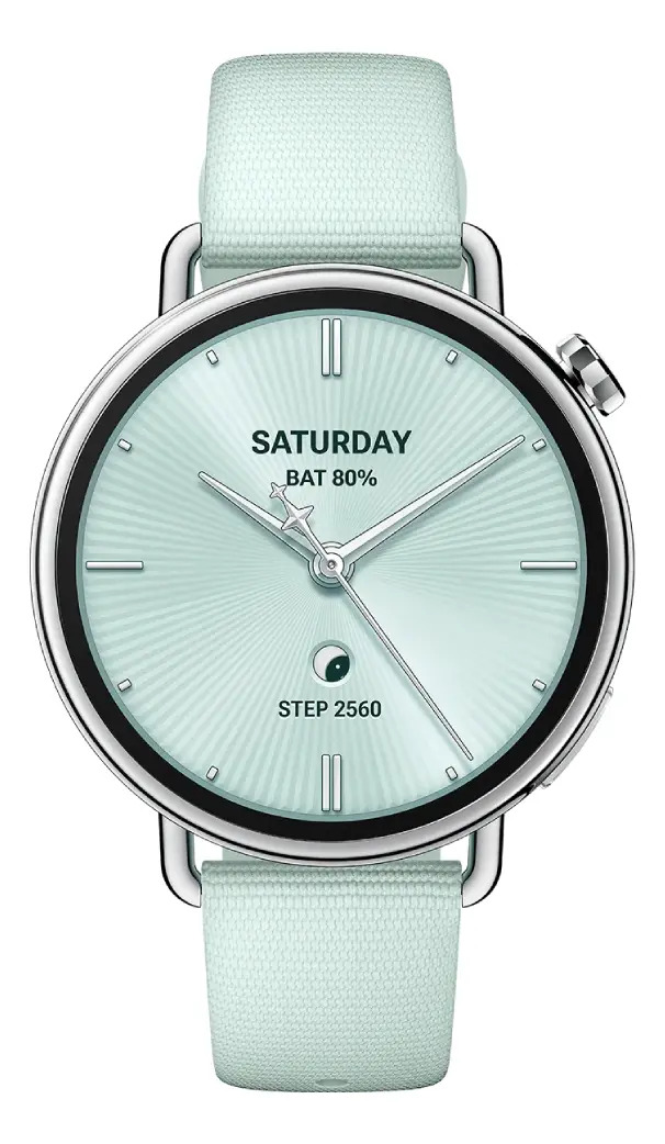 Reloj Inteligente Xiaomi Watch S4 41mm Amoled 1.32 Batería Hasta 8 Días Fluororubber Strap Verde Menta