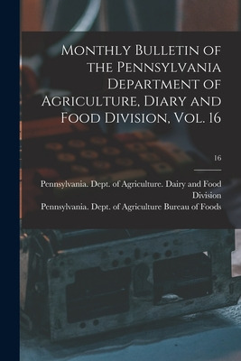 Libro Monthly Bulletin Of The Pennsylvania Department Of ...
