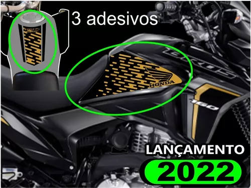 Adesivo Bros 160 2022/2023 - Kit Adesivos Moto Branca.1