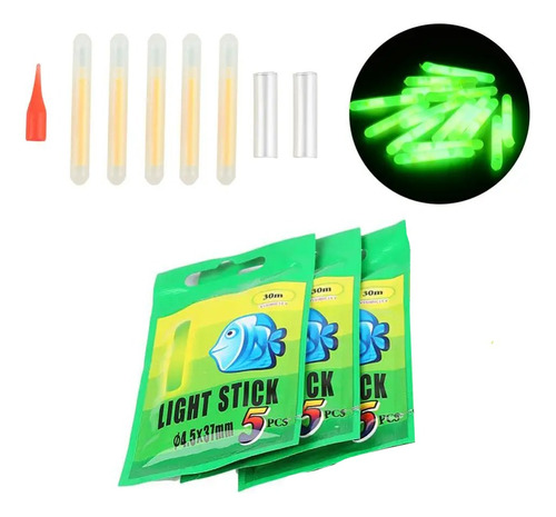 Pesca Nocturna Barras Luminosas Light Stick Pack 3 Jarcstore