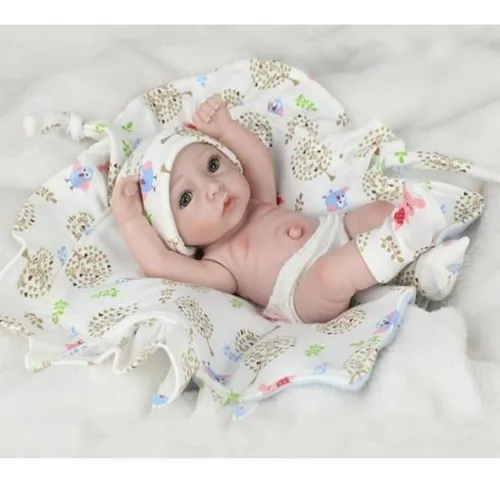 Muñeco De Silicona Bebé Recien Nacido Lavable Niño