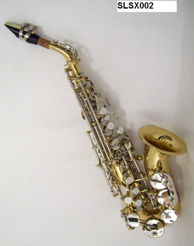 Saxofon Soprano Curvo Combinado Silvertone Slsx002