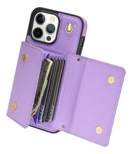 M Funda Para iPhone 16 15 14 13 Cartera Con Correa