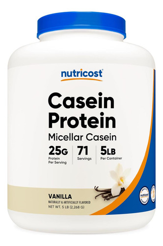 Polvo De Proteína De Caseína De Nuecest 5 Lb Vainilla - Case