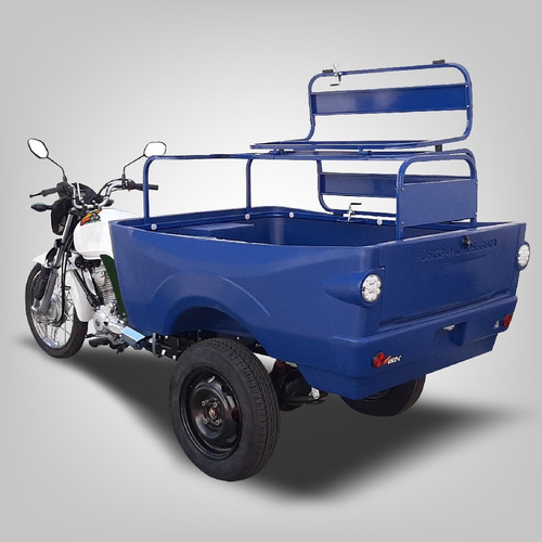Triciclo Fusco 8 - Caçamba Polietileno - Transporta 300kg