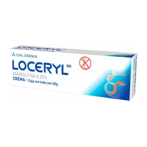 Loceryl Crema 0.25% Tubo Con 20 G Galderma