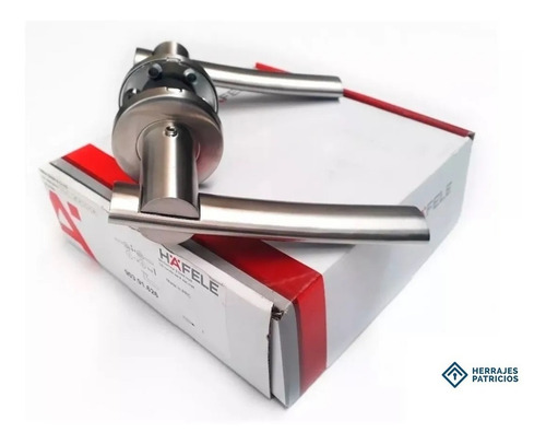 Imagen 2 de 4 de Picaporte Manija Doble Hafele 903.91.627 Hl08 Inox. Pulido