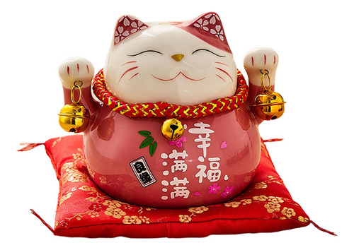 3 Uds Maneki Neko Buena Suerte Gato Alcancía Ornamento