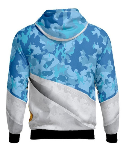 Imagen 3 de 3 de Buzo Hoodie Argentina Camuflado