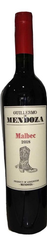 Vino Tinto Malbec 2023 Kosher Guillermo De Mendoza Caja X 6