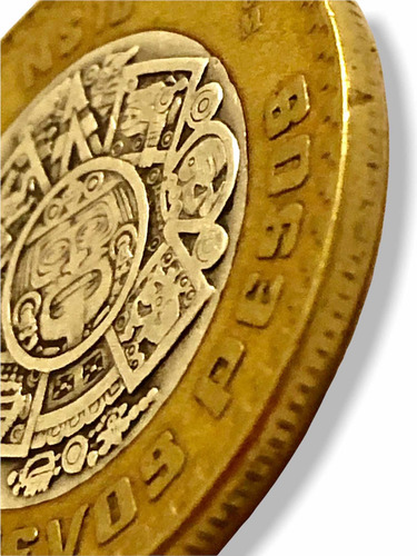 10 Nuevos Pesos Año 1992 Con Centro De Plata (Usado)