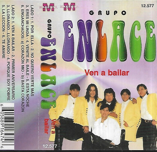 Grupo Enlace Album Ven A Bailar Sello Magenta Cassette