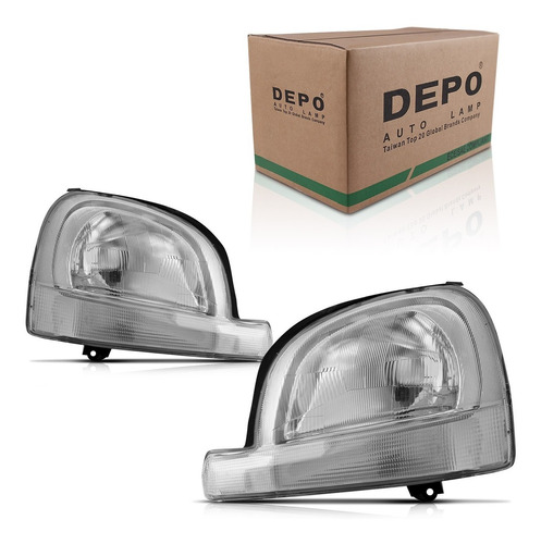 Farol Kangoo 06 2007 2008 Foco Simples Cromado