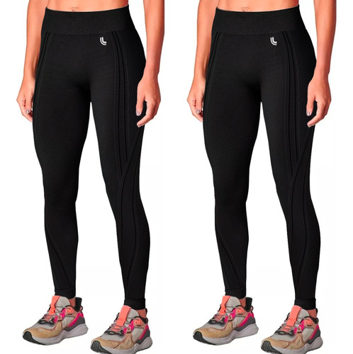 Kit 2 Calças Legging Lupo Sport Original Feminina Academia