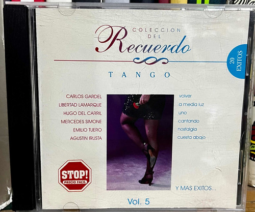 Cd Original Colección Del Recuerdo 20 Éxitos Tangos Vol. 5