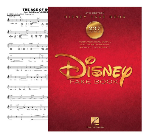  Partitura The Disney Fake Book 4th Edition 240 Song Digital