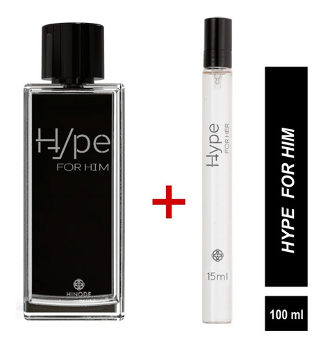 Imagem 1 de 4 de Perfume Masculino Hype For Him + Hype For Her 15ml