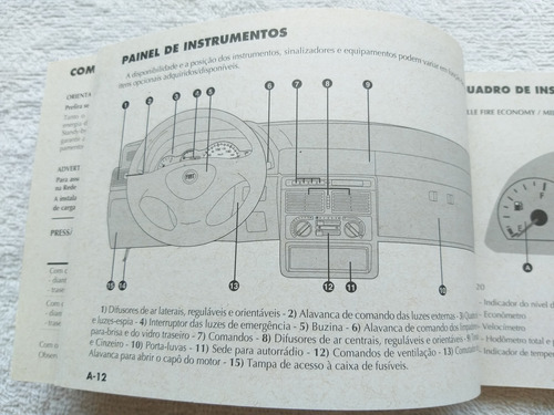 Manual Do Proprietário Do Fiorino - Uno (ano 2011 - Original (Usado)