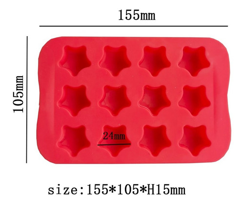 Moldes Para Hielos Estrellas Silicón 2 Moldes