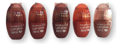 Mini Labiales Lip Gloss 5 Piezas Matte