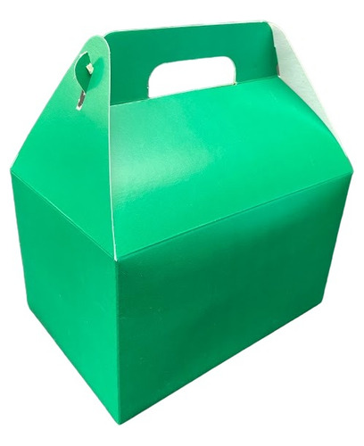 Cajita Valija Feliz Golosinas Souvenirs 15x10x9 Verde X 20