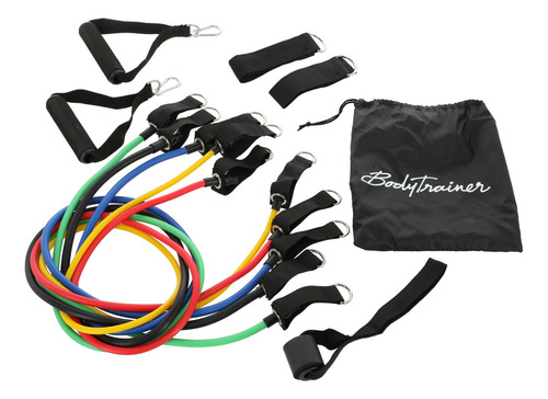 Set 5 Bandas Elásticas Bodytrainer De Resistencia Loop N13 Color Negro