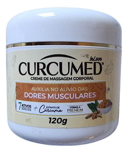  Creme Cúrcuma Para Dores Artrite Artrose Tendinite Lesões 120g