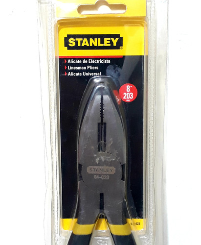Alicate Stanley 84023 Para Electricista 8 Pulgadas
