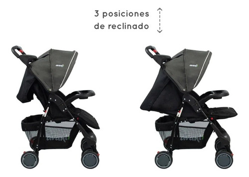Cochecito Cuna Bebé Travel System Avanti Con Huevito Color Gris